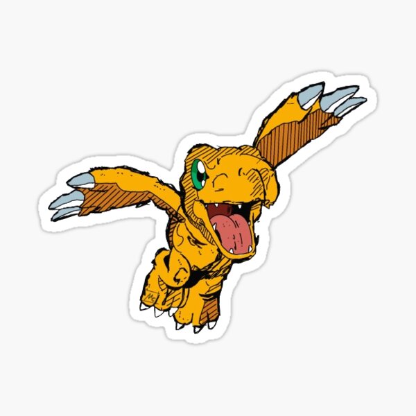 Aperçu de l'œuvre Série Agumon - Digimon créée et vendue par Illehcimart.