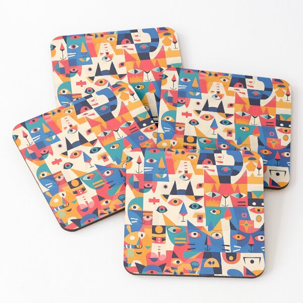 Item preview, Cubist Cat designed and sold by miss-keysmash.