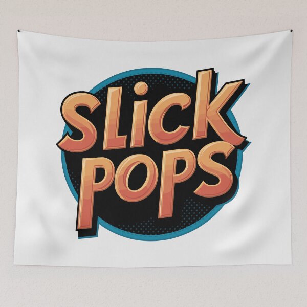 Item preview, Slick Pops: Stylish Typography Father's Day Gift Art designed and sold by HahaHandlesHub.