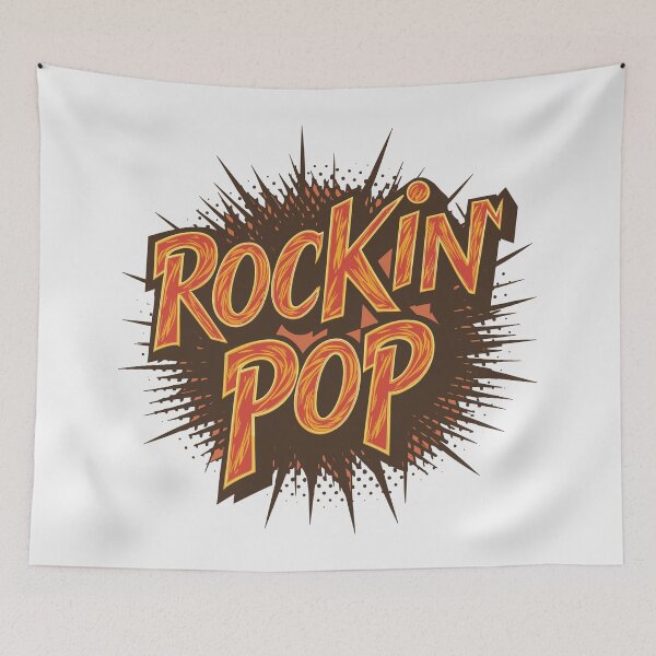 Item preview, Rockin' Pop: Dynamic Rock 'n' Roll Father's Day Typography Art designed and sold by HahaHandlesHub.