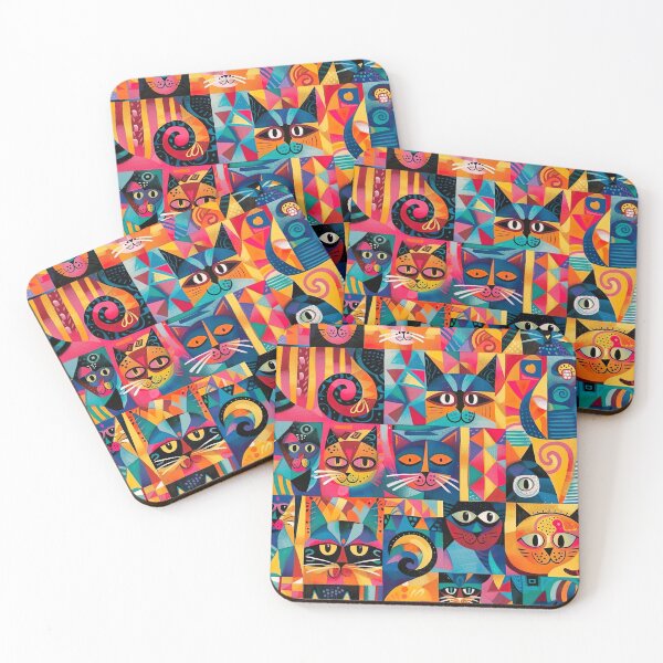 Item preview, Abstract Feline Fun designed and sold by miss-keysmash.