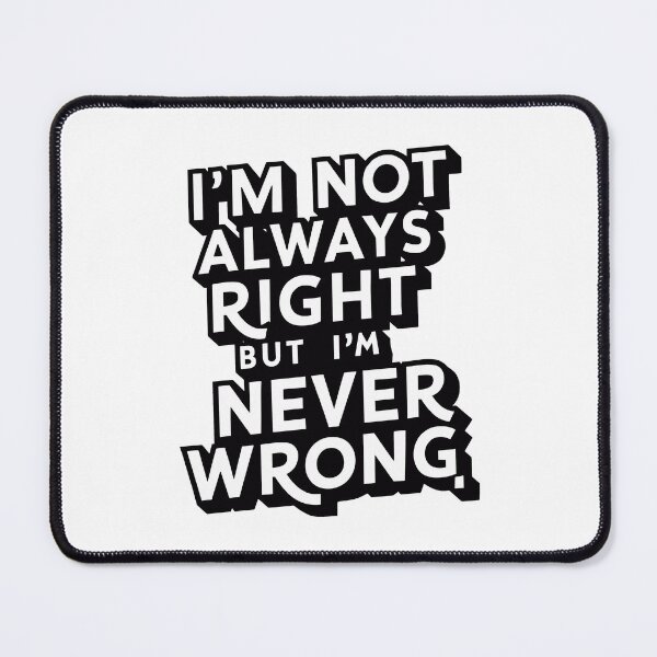 Item preview, Never Wrong: Bold and Assertive Father's Day Typography Art designed and sold by HahaHandlesHub.