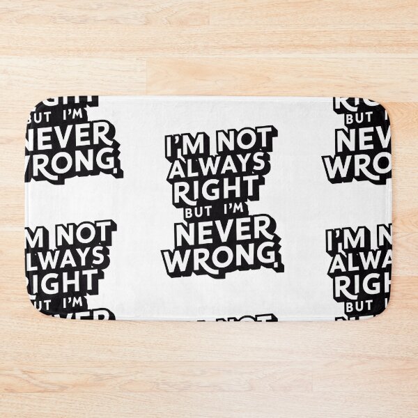 Item preview, Never Wrong: Bold and Assertive Father's Day Typography Art designed and sold by HahaHandlesHub.