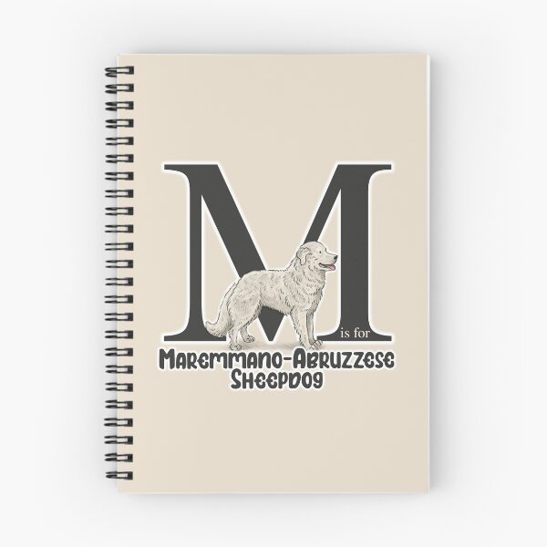 Item preview, M is for Maremmano-Abruzzese Sheepdog designed and sold by Elspeth Rose Design.