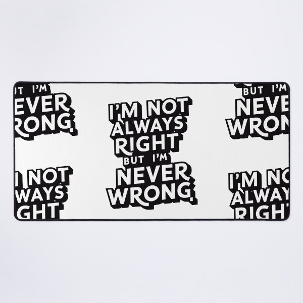 Item preview, Never Wrong: Bold and Assertive Father's Day Typography Art designed and sold by HahaHandlesHub.