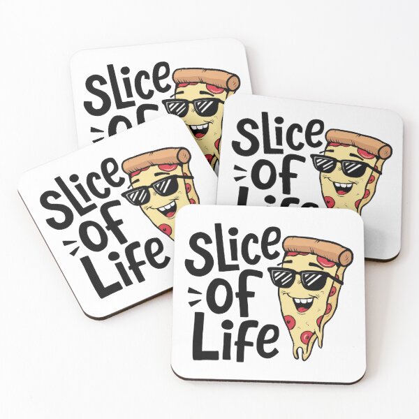 Item preview, Slice of Life Funny Pizza Cartoon T-Shirt designed and sold by RGShirtWorks.