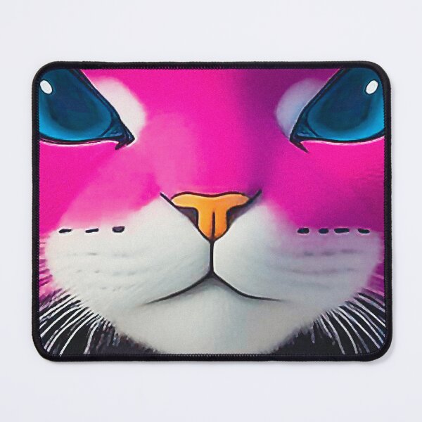 Item preview, Vivid Cyborg Cat Closeup designed and sold by DFLC Prints.