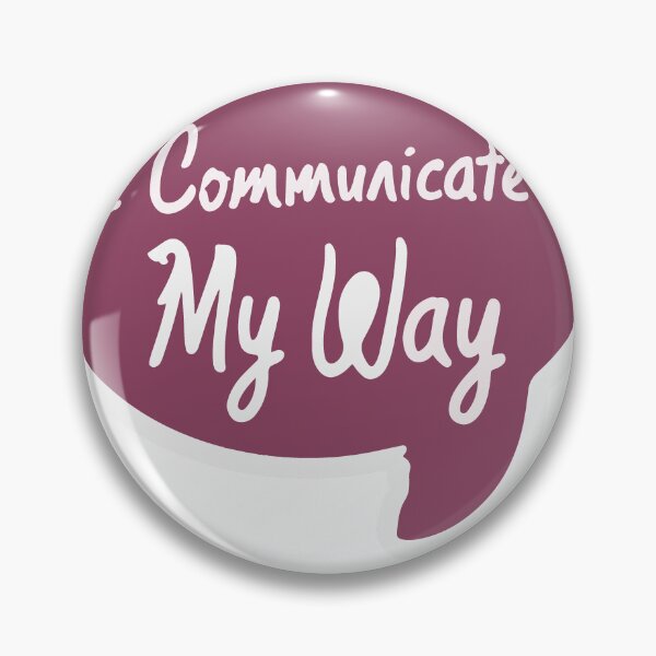 Item preview, I Communicate My Way - Sketched Speech Bubble designed and sold by NiftyWrx.