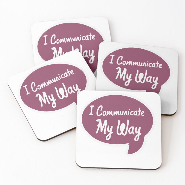 Item preview, I Communicate My Way - Sketched Speech Bubble designed and sold by NiftyWrx.