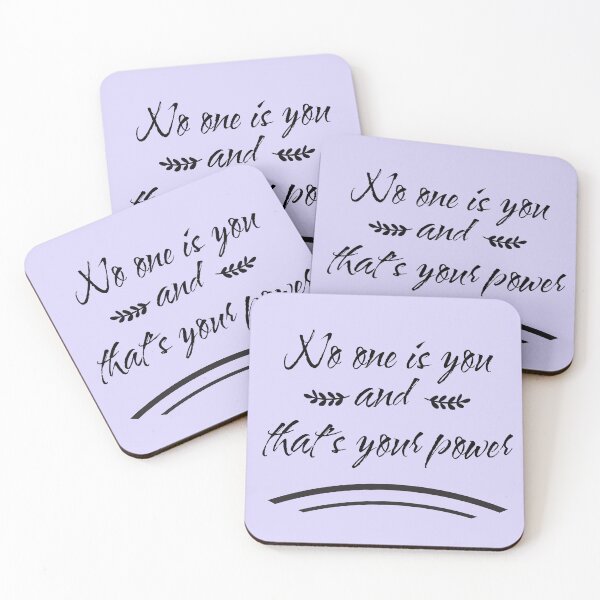 Item preview, No one is you and that is your power, Motivational quotes, positive words and inspirational sayings for encouraging to do the best in your life. designed and sold by Quotesgallery.