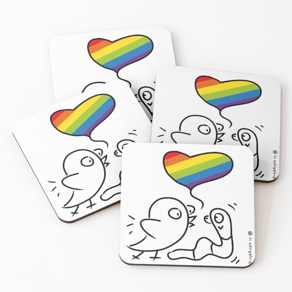 Item preview, LGBTQ Love Heart - Birdy & Buggie designed and sold by katyako.