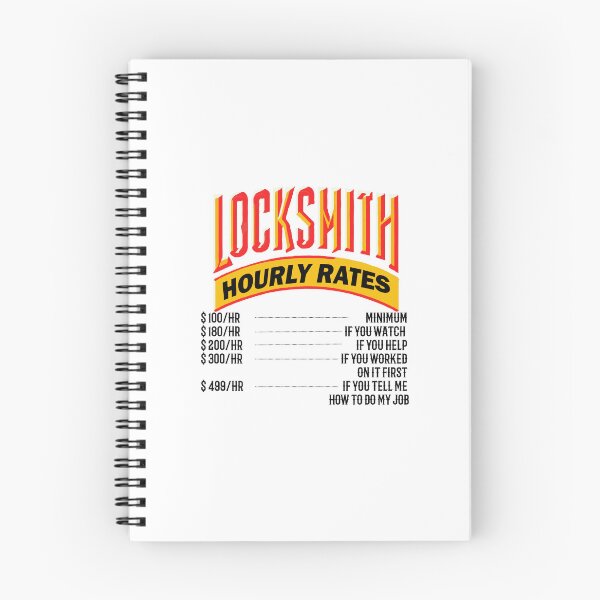 Item preview, Locksmith Hourly Rates designed and sold by TeesYouWant.