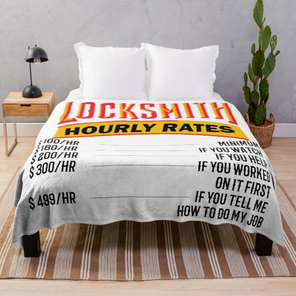 Item preview, Locksmith Hourly Rates designed and sold by TeesYouWant.