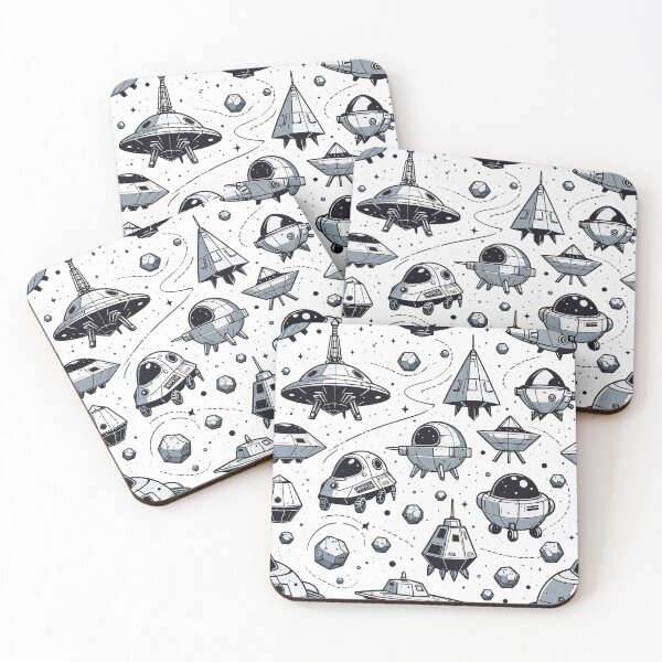 Item preview, Asteroid Mining Pattern Spaceships designed and sold by SpaceRockMining.
