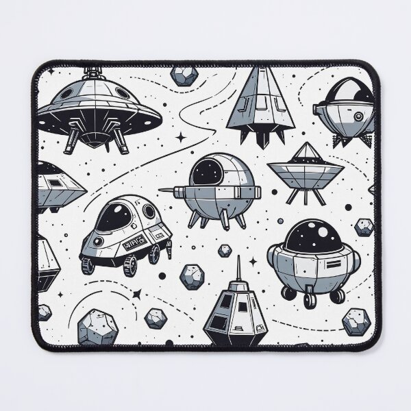 Item preview, Asteroid Mining Pattern Spaceships designed and sold by SpaceRockMining.