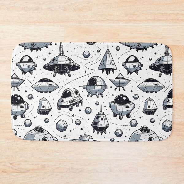 Item preview, Asteroid Mining Pattern Spaceships designed and sold by SpaceRockMining.