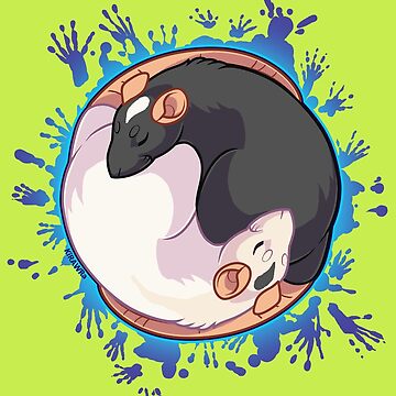 Artwork thumbnail, Yin Yang Rats by Kirara