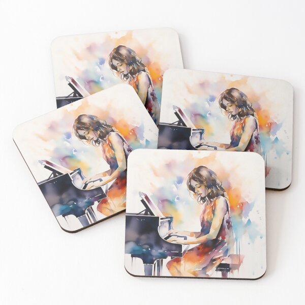 Item preview, Watercolour Pianist designed and sold by John Novis.