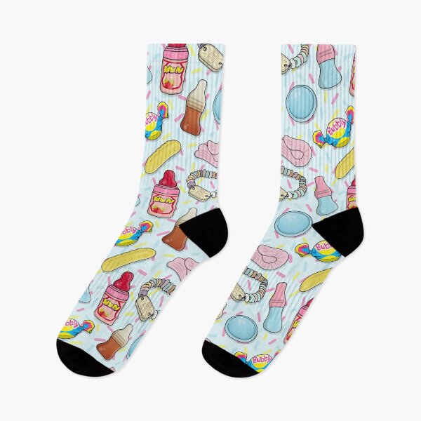 Item preview, 90s Sweet Shop - Popular Nineties Sweets - Seamless Pattern designed and sold by Amy Farmer.