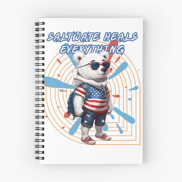 Item preview, Little Bear Shirt Flag America Shirt Cute Baer Shirt Summe Bear  designed and sold by khetchDesign.