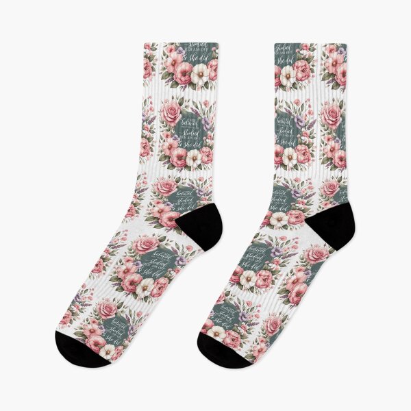 Item preview, She Believed She Could So She Studied Her Ass Off And She Did - Funny Women Graduation Floral  designed and sold by TeesYouWant.