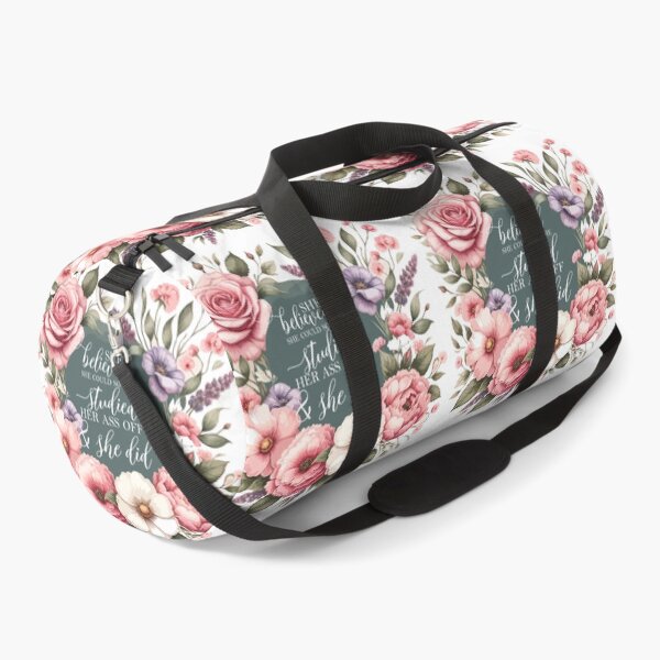 Item preview, She Believed She Could So She Studied Her Ass Off And She Did - Funny Women Graduation Floral  designed and sold by TeesYouWant.