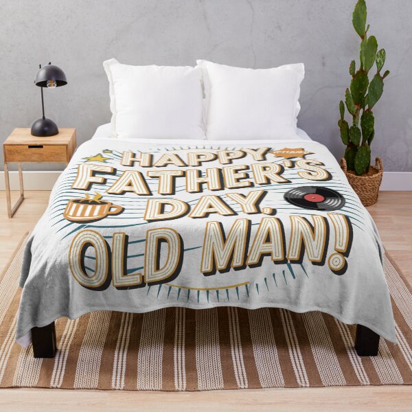 Item preview, Retro Neon Father's Day Typography: Happy Father's Day, Old Man! designed and sold by HahaHandlesHub.