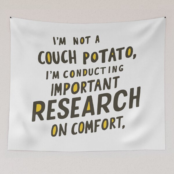 Item preview,  Comfort Research Father's Day Typography Art: Not a Couch Potato  designed and sold by HahaHandlesHub.