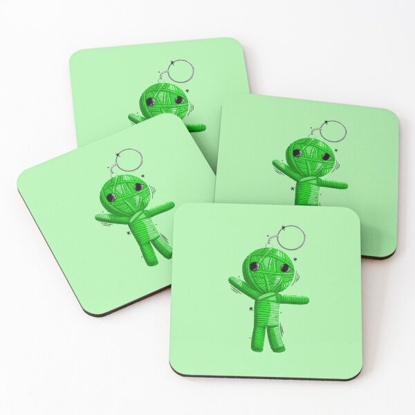 Item preview, Green voodoo string doll designed and sold by BenJaminArtCo.