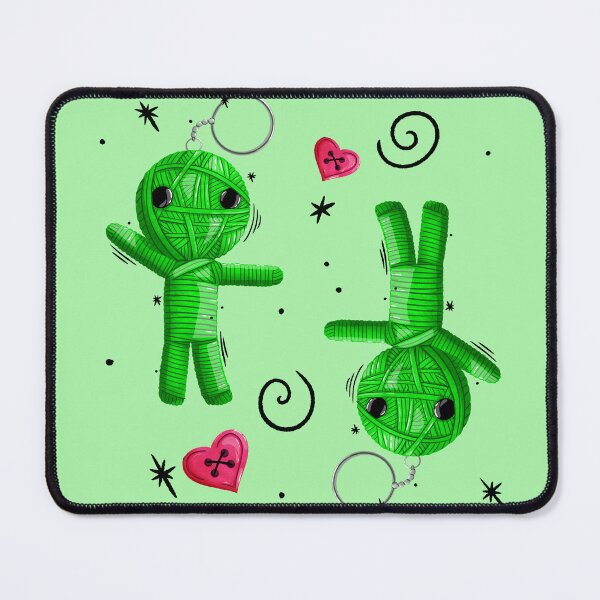 Item preview, Green voodoo string doll designed and sold by BenJaminArtCo.