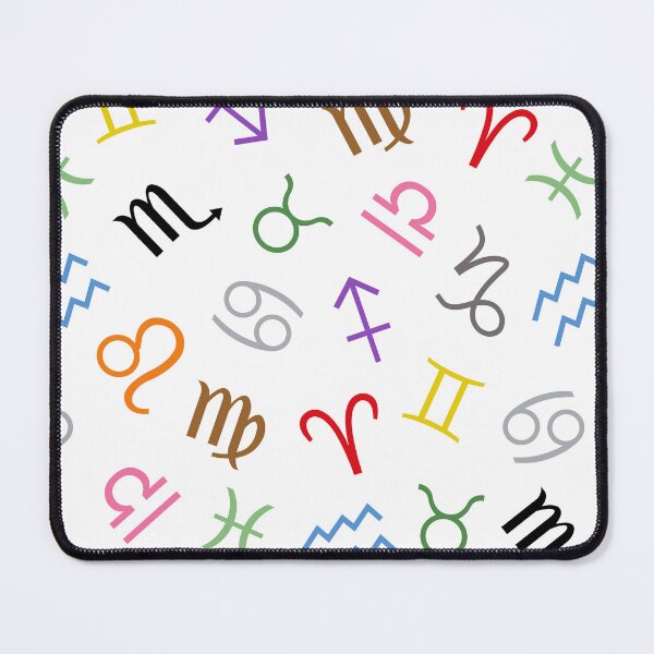 Item preview, Astrological Star Sign Symbols Pattern Color+White designed and sold by NataliePaskell.