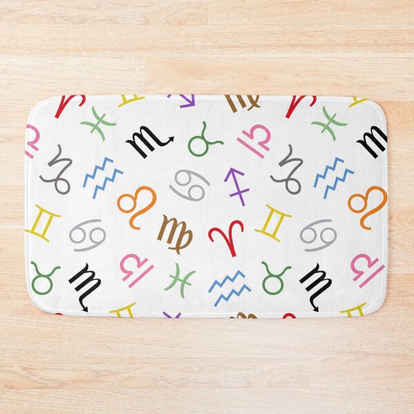 Item preview, Astrological Star Sign Symbols Pattern Color+White designed and sold by NataliePaskell.