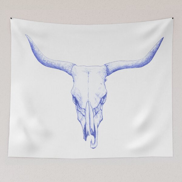Item preview, bullskull howdy designed and sold by HeyK.