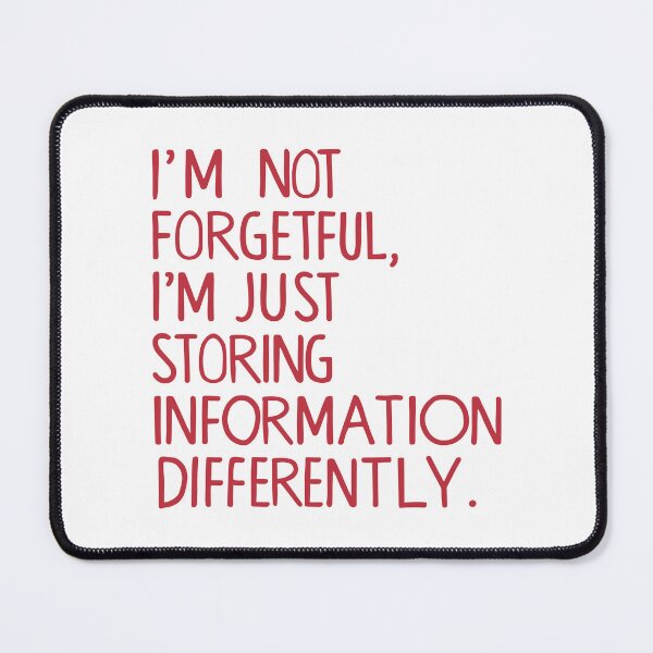 Item preview, Unique Memory Typography: Not Forgetful designed and sold by HahaHandlesHub.