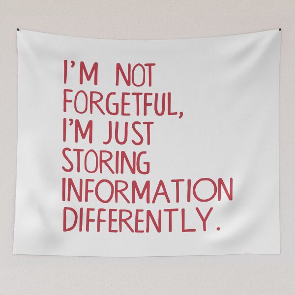 Item preview, Unique Memory Typography: Not Forgetful designed and sold by HahaHandlesHub.