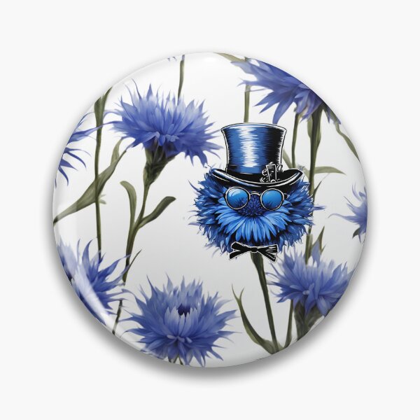 Item preview, Blue Cornflower lovers designed and sold by Yeyishop.