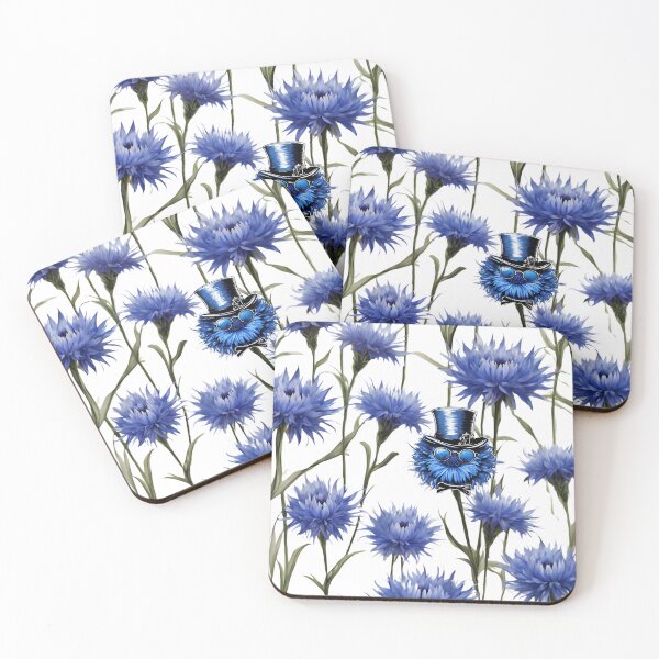 Item preview, Blue Cornflower lovers designed and sold by Yeyishop.