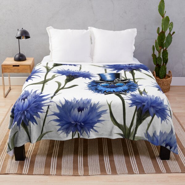 Item preview, Blue Cornflower lovers designed and sold by Yeyishop.