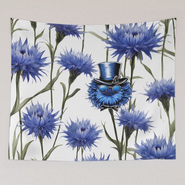 Item preview, Blue Cornflower lovers designed and sold by Yeyishop.