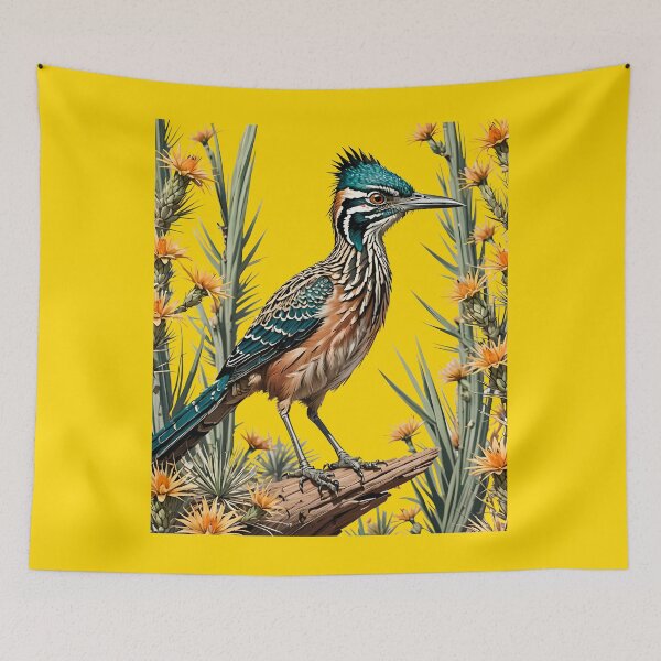Item preview, Greater Roadrunner Surrounded By Yucca flower New Mexico State 2 designed and sold by taiche.