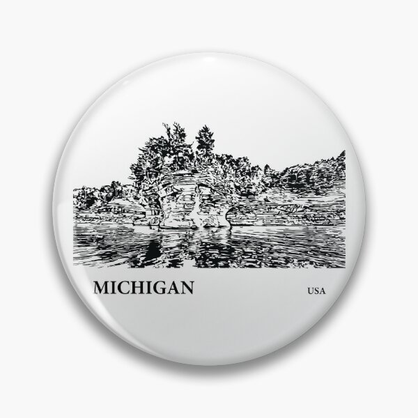 Item preview, Michigan USA designed and sold by Lakeric Cityscapes.