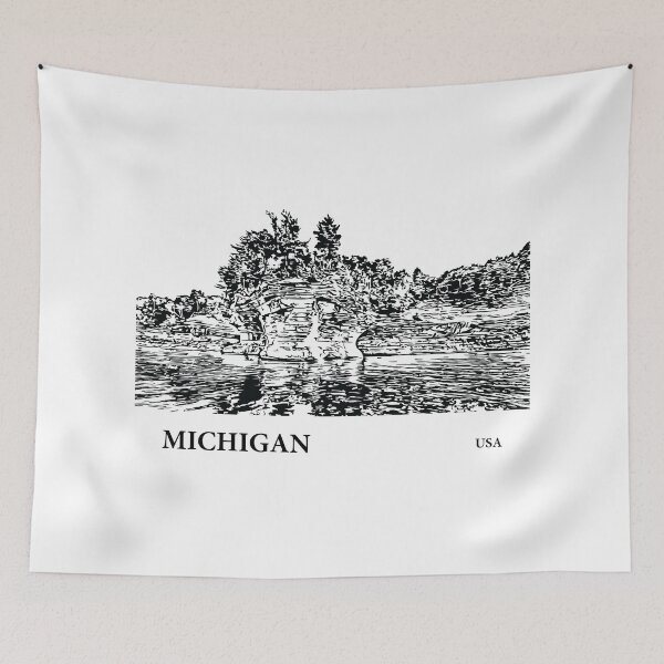 Item preview, Michigan USA designed and sold by Lakeric Cityscapes.