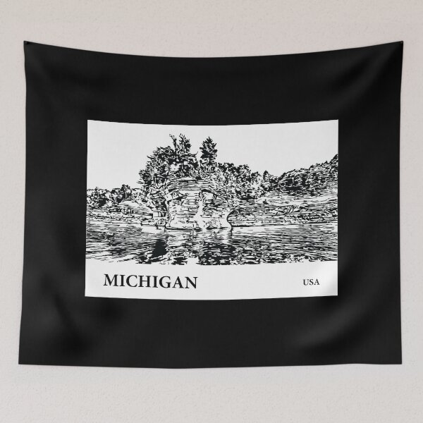 Item preview, Michigan USA designed and sold by Lakeric Cityscapes.