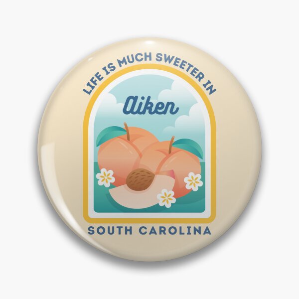 Artikelvorschau, Aiken South Carolina SC Pfirsich Tourist Souvenir T-Shirt entworfen und verkauft von carolinafound.