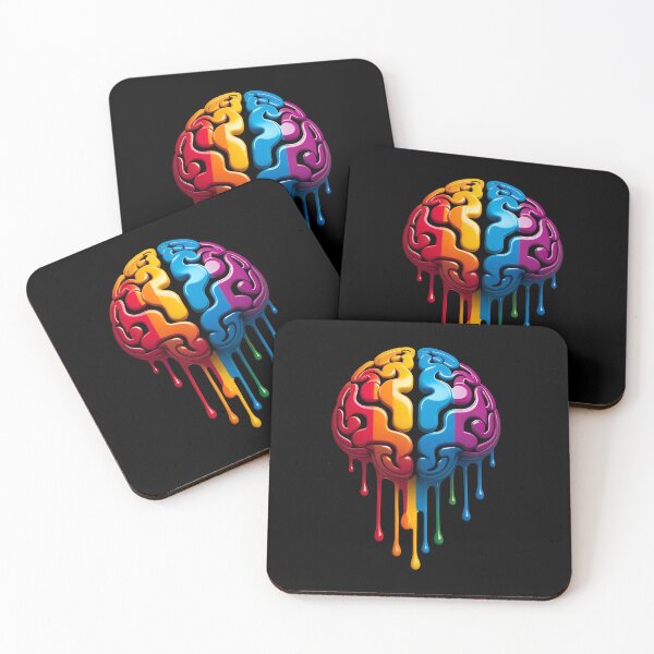 Item preview, Dripping multi-colored brain designed and sold by Emile-Sabord.