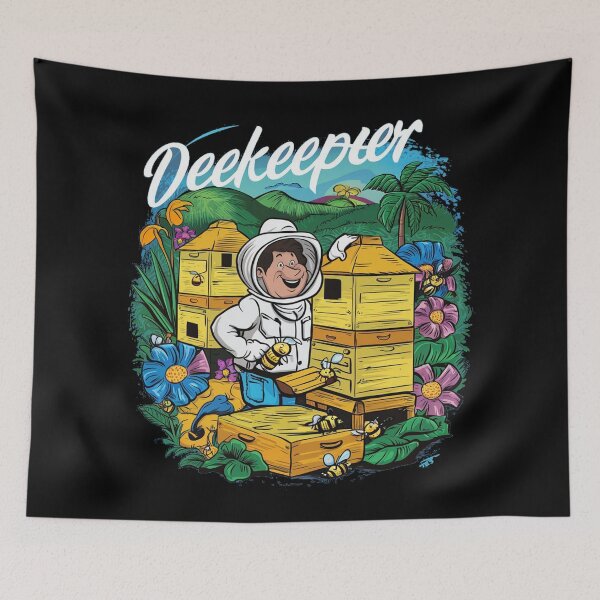 Item preview, Beekeeper harvesting honey designed and sold by desinganddecor.