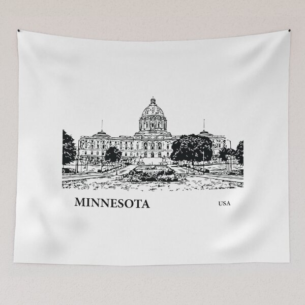 Artikelvorschau, Bundesstaat Minnesota, USA entworfen und verkauft von Lakeric Cityscapes.