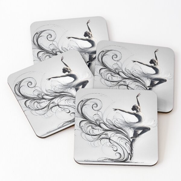 Item preview, Ballerina in calligraphy style designed and sold by bernhagen.