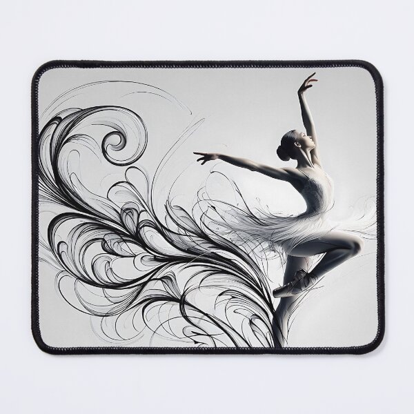Item preview, Ballerina in calligraphy style designed and sold by bernhagen.