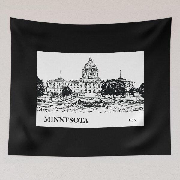 Artikelvorschau, Bundesstaat Minnesota, USA entworfen und verkauft von Lakeric Cityscapes.